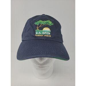2008 US Open Torrey Pines USGA Member Hat Strap Back Navy Blue Baseball Cap